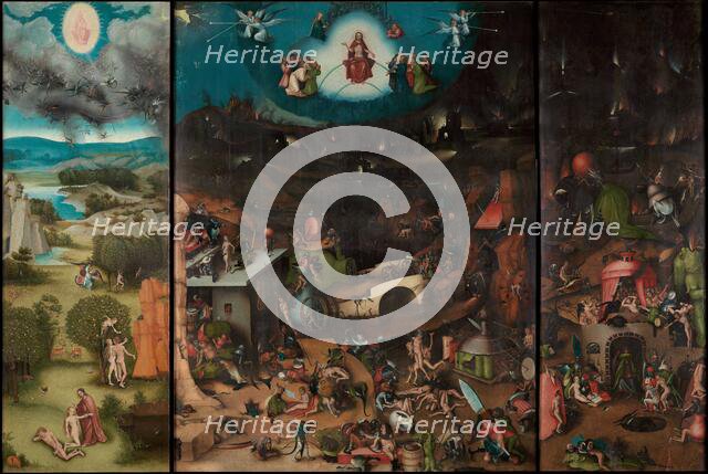 The Last Judgment. Winged Altar after Hieronymus Bosch, c1524. Creator: Cranach; Lucas; the Elder (1472-1553).