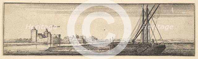 Ruhrort, 1642-44. Creator: Wenceslaus Hollar.