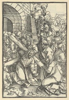 The Bearing of the Cross, from Speculum passionis domini nostri Ihesu Christi, 1507. Creator: Hans Schäufelein the Elder.