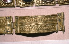 Detail of a Roman Gold Bracelet found at Newgrange, County Meath, 4th century.  Artist: Unknown.