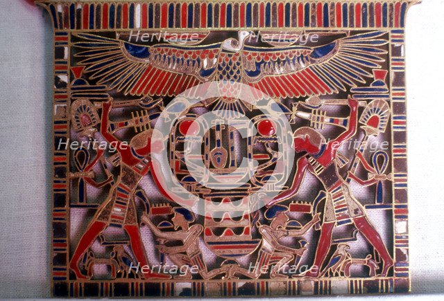 Pectoral showing the Pharaoh smiting his enemies, Egypt, 12th Dynasty, c19th century BC. Artist: Unknown
