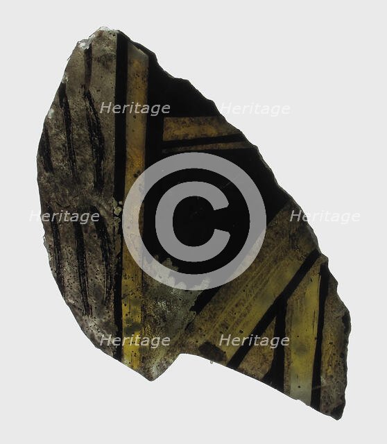 Glass Fragment, European, 15th century. Creator: Unknown.