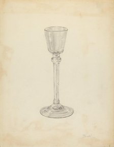 Wine Glass, 1935/1942. Creator: Palmyra Pimentel.