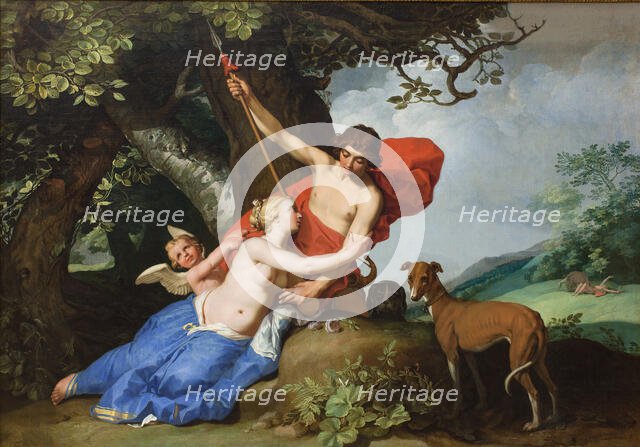 Venus and Adonis, 1632. Creator: Abraham Bloemaert.