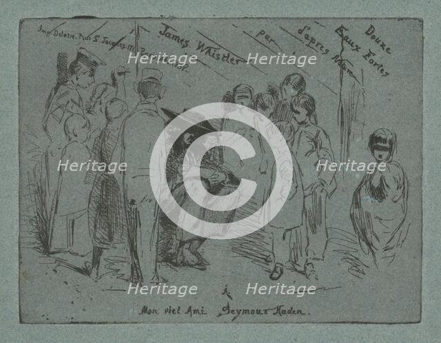 Title Page for "Douze Eaux Fortes d'après Nature", 1858. Creator: James Abbott McNeill Whistler.