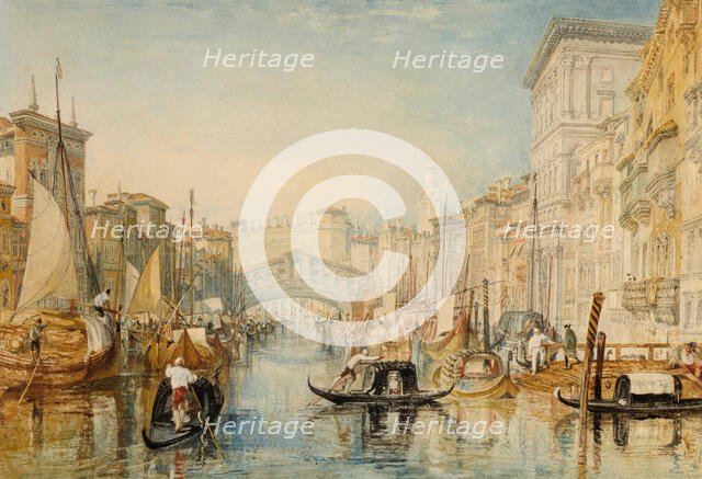 Venice: The Rialto, 1820-1821. Creator: JMW Turner.