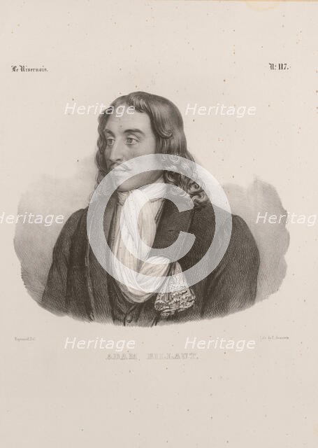 Portrait of the carpenter and poet Adam Billaut (1602-1662), 1838. Creator: Reymond, Jean-François (1800-1865).