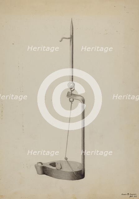 Betty Lamp, c. 1936. Creator: James M. Lawson.