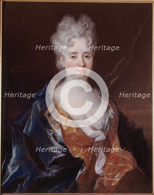 Portrait of Anne-Thérèse de Marguenat de Courcelles, Marquise de Lambert (1647-1733), c1710. Creator: Nicolas de Largilliere.