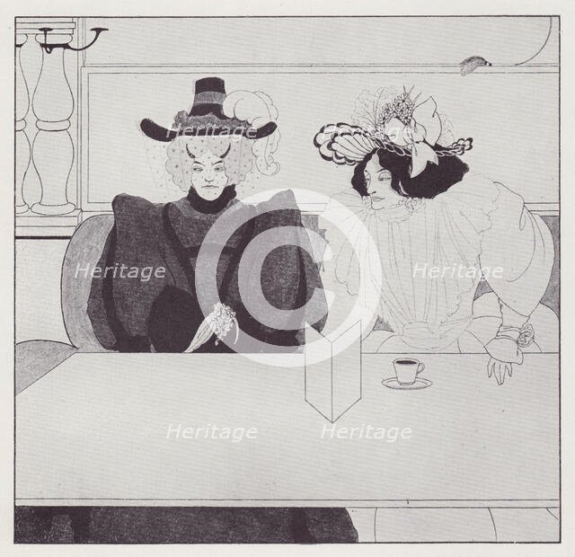Black Coffee, 1895. Creator: Aubrey Beardsley.