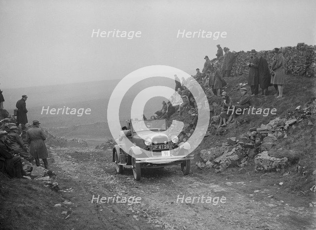 Ford Model A 2-seater of EAL Midgley competing in the MCC Edinburgh Trial, 1929. Artist: Bill Brunell.