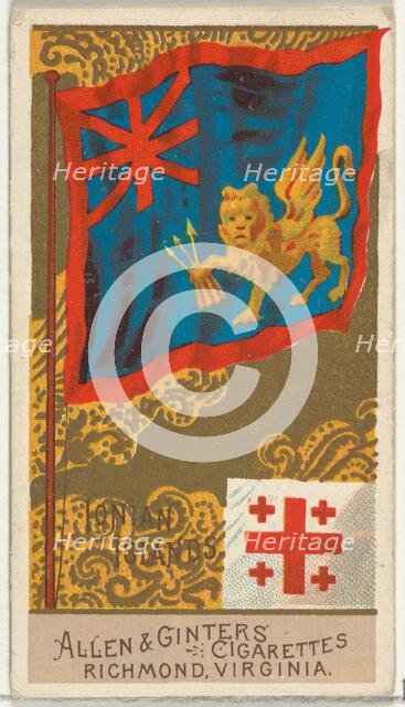 Ionian Islands, from Flags of All Nations, Series 2 (N10) for Allen & Ginter Cigarettes Br..., 1890. Creator: Allen & Ginter.