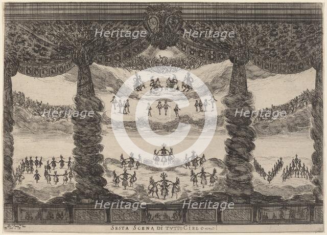 Sesta Scena di Tutto Cielo, 1637. Creator: Stefano della Bella.