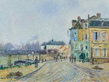 Le quai de l'Oise à Pontoise, 1906. Creator: Loiseau, Gustave (1865-1935).