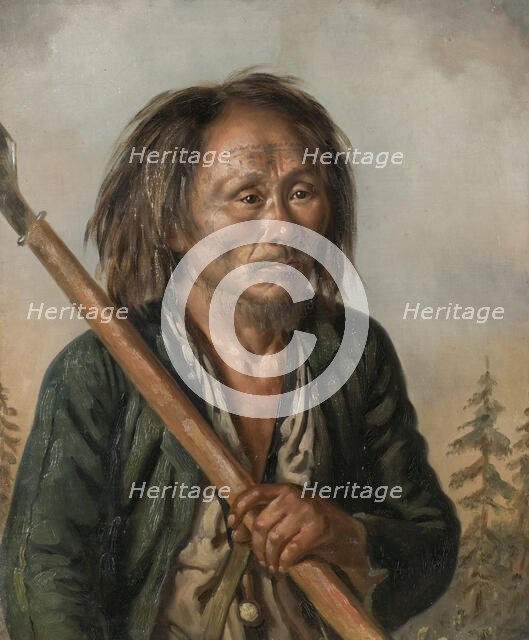 Portrait of a Tungu Man,  c.1850. Creator: Carl Peter Mazer.