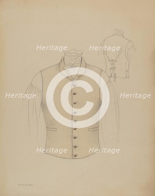 Waistcoat, c. 1936. Creator: Melita Hofmann.