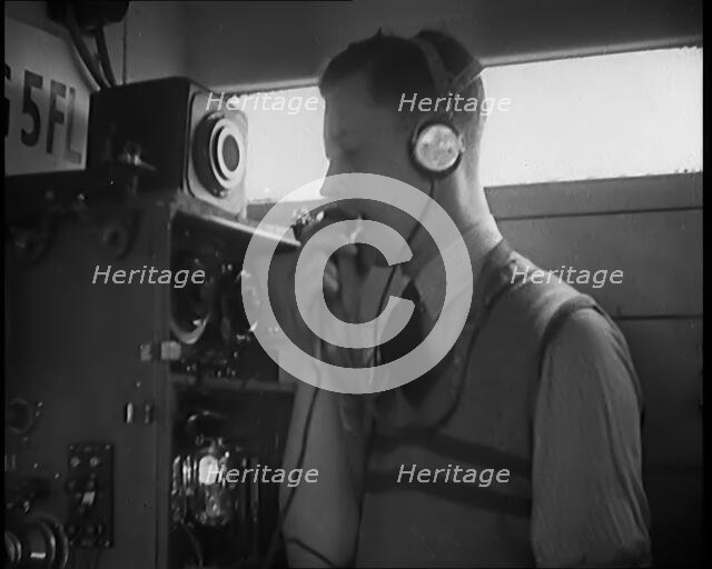 Radio Operator on a Train, 1931. Creator: British Pathe Ltd.