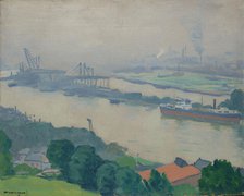 La Seine à Croisset (près de Rouen), 1927. Creator: Marquet, Pierre-Albert (1875-1947).