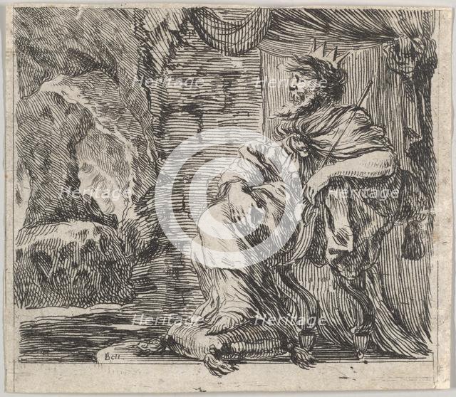 Pluto, from 'Game of Mythology' (Jeu de la Mythologie), 1644. Creator: Stefano della Bella.