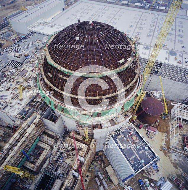 Sizewell 'B' Power Station, Leiston, Suffolk Coast, Suffolk, 16/01/1992. Creator: John Laing plc.