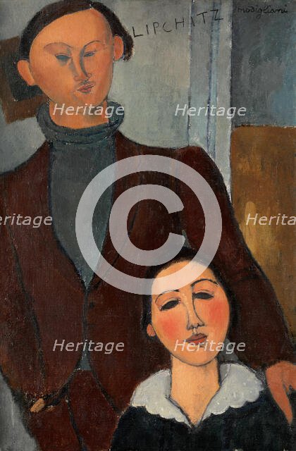 Jacques and Berthe Lipchitz, 1916. Creator: Amadeo Modigliani.
