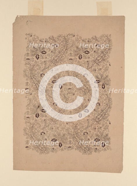 Design for a Woven Fabric, Europe, 19th century. Creator: Unknown.