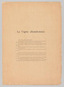 The Vintages: The Vintages!, 1894. Creator: Henri de Groux (Belgian, 1867-1930); L'Estampe Originale.