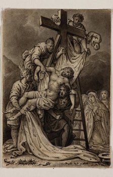 Descent from the Cross, early 19th century. Creators: Alexandre Joseph Desenne, Jesus Christ.