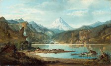 Mountain Landscape with Indians, between 1870 and 1875. Creator: John Mix Stanley.