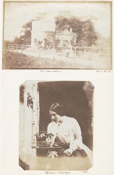The Observatory; Thereza Llewelyn, 1853-56. Creator: John Dillwyn Llewelyn.