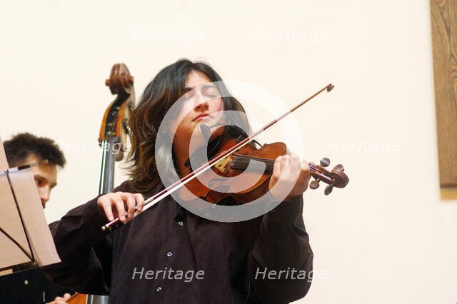 Ezo Sarici, Indo Jazz Fusion Revisited, Loughton Methodist Church, Loughton, Essex, 2024. Creator: Brian O'Connor.