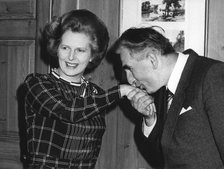 Margaret Thatcher and Polish Foreign Minister Jozef Czyrek at 10 Downing Street, 20th June 1981. Artist: Unknown