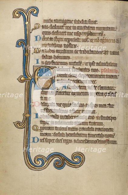 Decorated Initial E; Psalter, mid-1200s. Creator: Unknown.