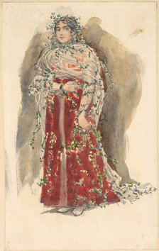 Spring. Costume design for the theatre play Snow Maiden by Alexander Ostrovsky.