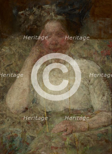 Portrait of a Woman, between 1914-1916. Creator: Olga Boznanska.