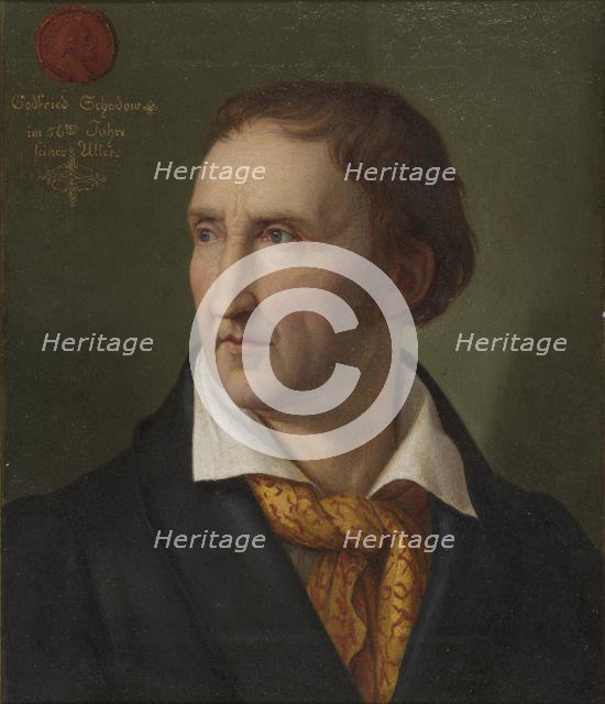 Portrait of Johann Gottfried Schadow (1764-1850), 1819. Creator: Schadow, Friedrich Wilhelm, von (1788-1862).
