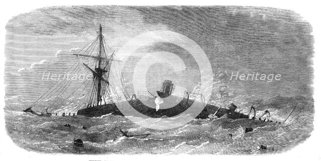 Wreck of the screw-steamer Borneo on the coast of South America, 1871. Creator: Unknown.