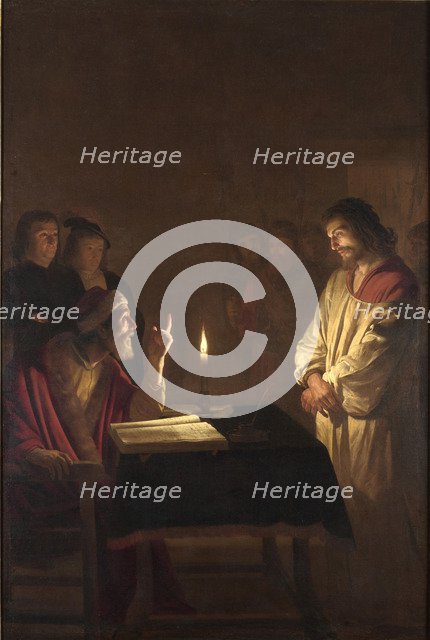 Christ before the High Priest, c. 1617. Artist: Honthorst, Gerrit, van (1590-1656)