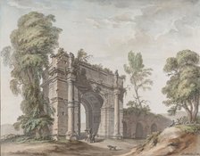 Design for a Triumphal Arch for the Gardens at Chateau d'Enghien, Belgium, 1782. Creator: Charles de Wailly.