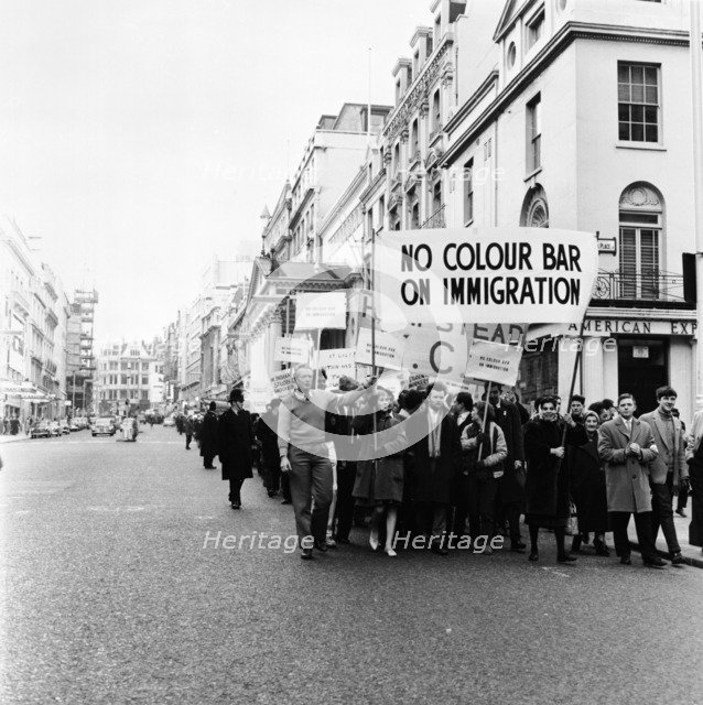 Demonstration march, London, 1962. Artist: Henry Grant