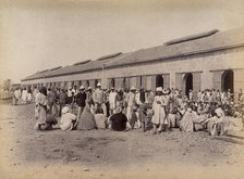 Quarantine area, during bubonic plague outbreak, Karachi, India, 1897. Creator: Unknown.