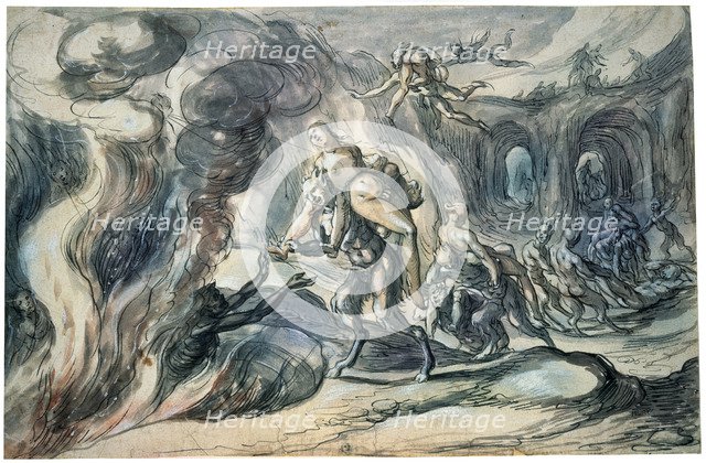 'Eurydice in Hell', early 17th century.  Artist: Hermann Weyer