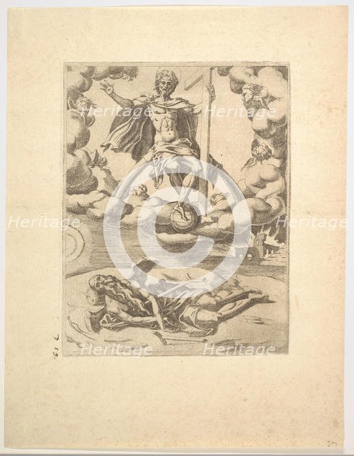 The Triumph of Divinity or Eternity from The Triumphs of Petrarch, ca. 1548-49. Creator: Unknown.