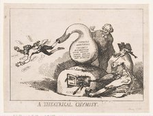 A Theatrical Chymist, May 1786., May 1786. Creator: Thomas Rowlandson.