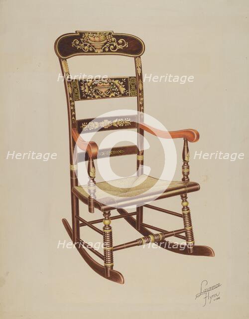 Stencilled Rocker, 1938. Creator: Lawrence Flynn.
