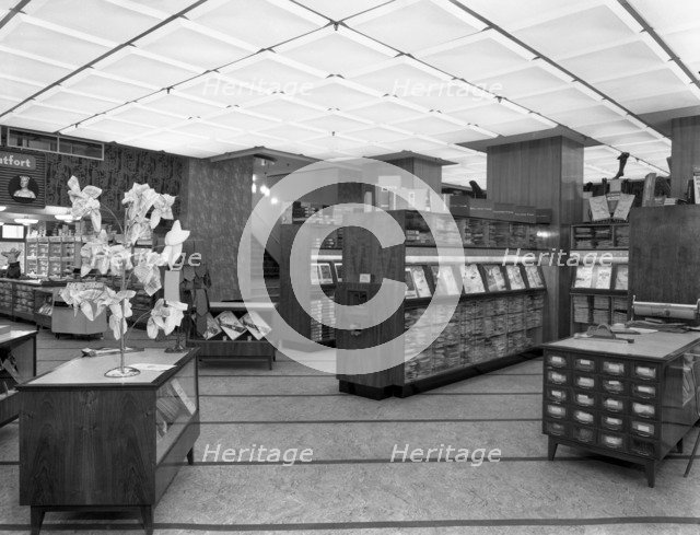 Barnsley Co-operative society, men's tailoring department, South Yorkshire, 1960. Artist: Michael Walters