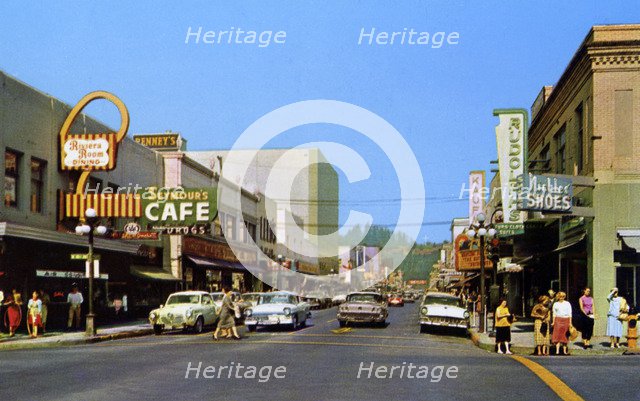 Willamette Street, Eugene, Oregon, USA, 1958. Artist: Unknown