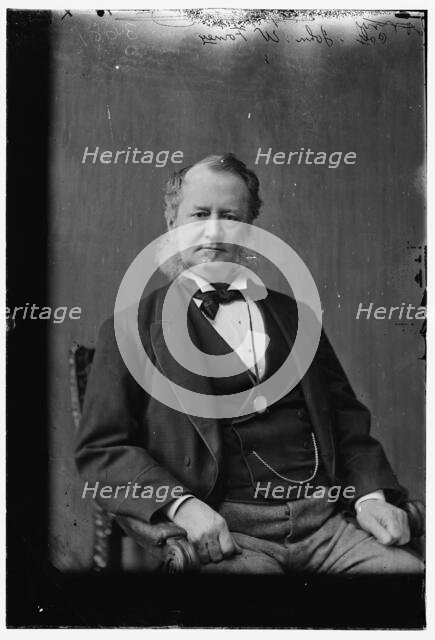 John W. Forney, Clerk of Congress and journalist, between 1870 and 1880. Creator: Unknown.