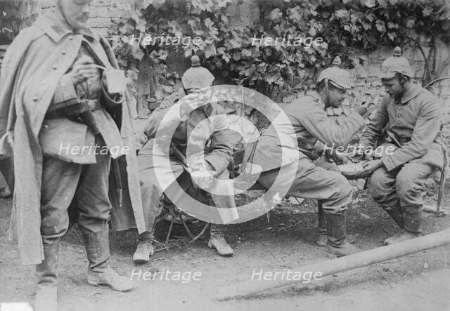 German artillerists on firing line, Verdun, between c1914 and c1915. Creator: Bain News Service.