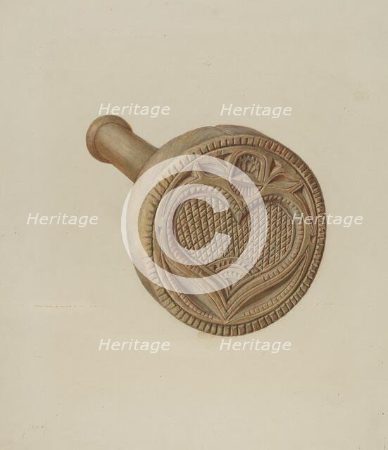 Butter Mold, c. 1939. Creator: Frances Lichten.